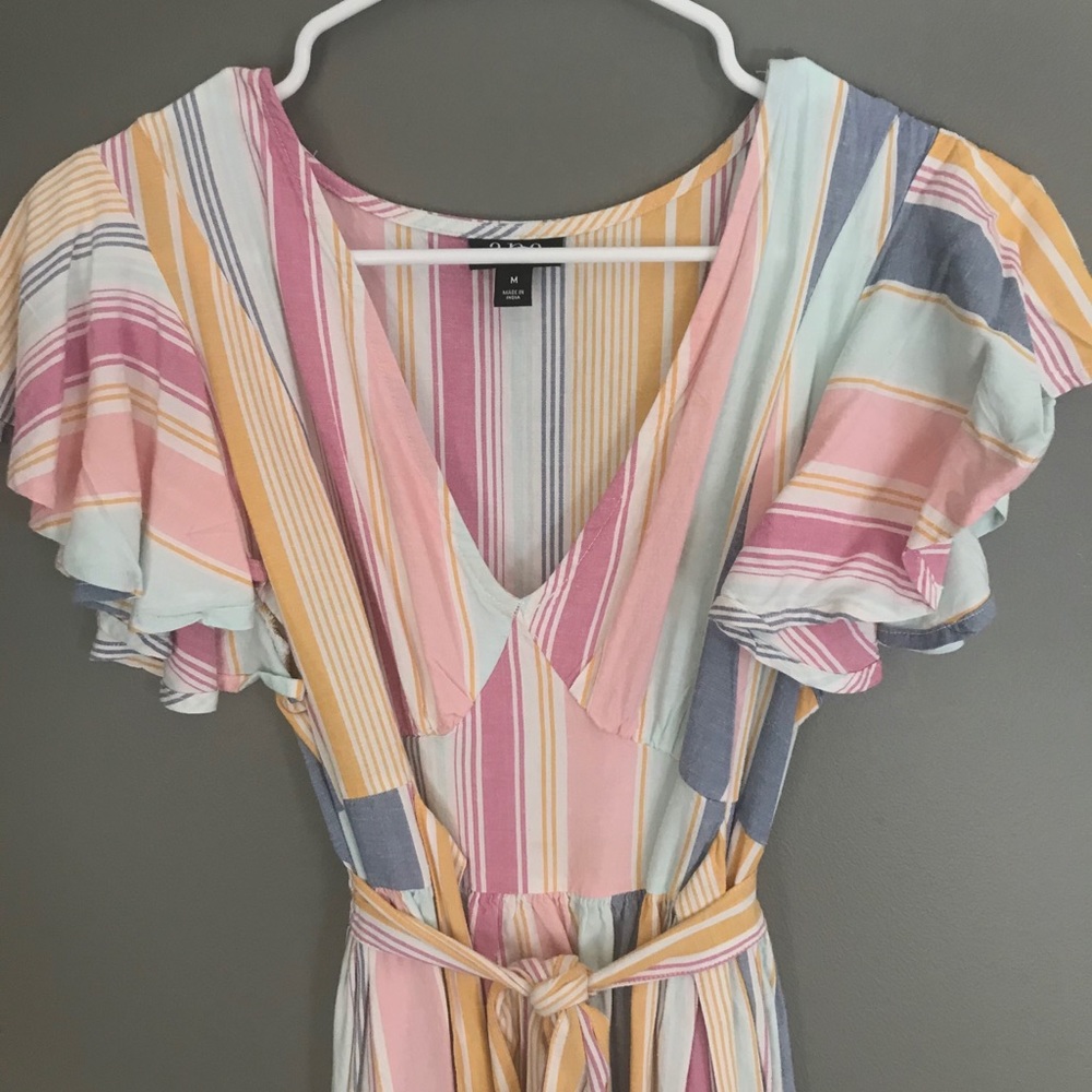Pastel striped dress, size Medium